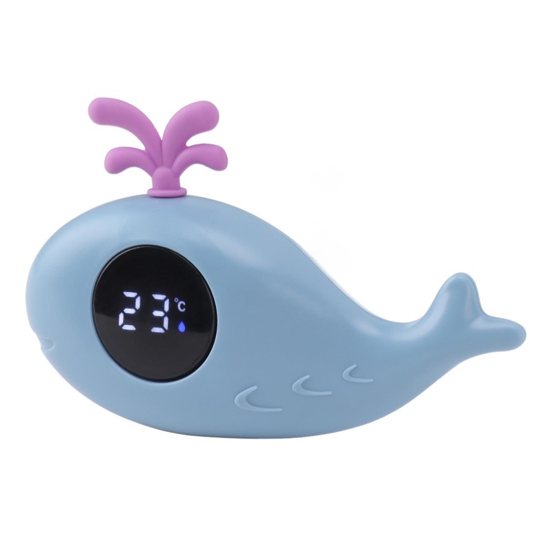Baby Bath Thermometer Digital Cartoon Cute Whale Thermometer Multi Functional