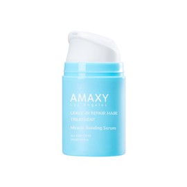 AMAXY Miracle Bonding Serum, Leave-In Hair Repair Treatment for Damaged Bleached Hair – Bond Protein Repair + Keratin Hair Serum, Frizz Control, Heat Protection, Sulfate Free - 1.69fl oz