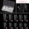 Annhua Nail Tips, Square, Long, Set of 500, Perfect for