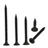 BAAB FASTENER 180PCS Wood Screws Assortment, M3.5 Black Screws Coarse