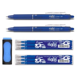 Pilot Frixion clicker rollerball pen, 0.7 mm, blue