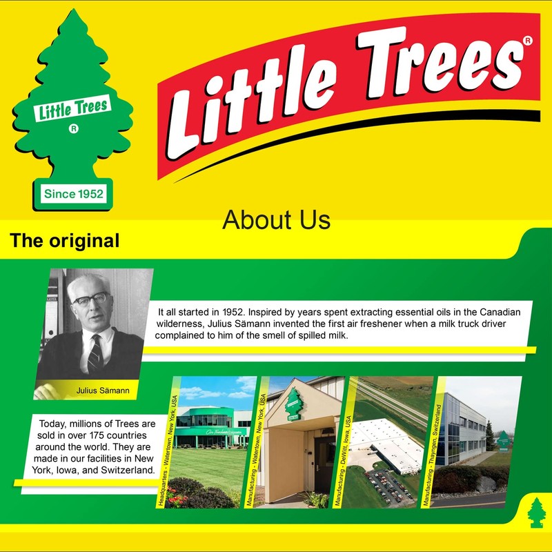 Little Trees DAS-17343 Car Air Freshener | Hanging Paper Tree