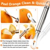 Stainless Steel Orange Peeler | Easy to Peel | Long