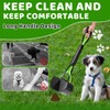Uppcasir Dog Poop Trash Can Outside with Foldable Pooper Scooper,