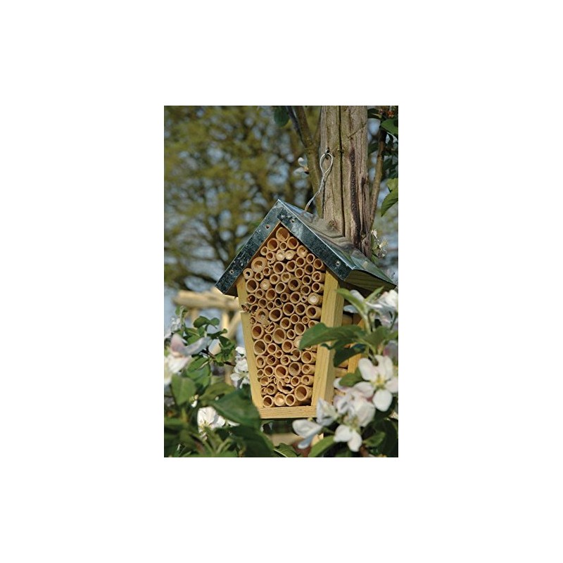 Wild on Wildlife Esschert Design Wood Bee House - Natural