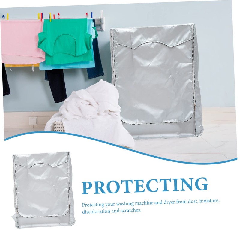 STOBOK Washing Machine Waterproof Cover Dryer Cover Waterproof Yellow Washer