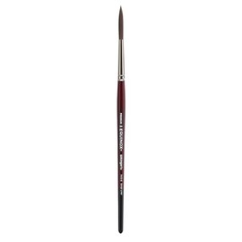KINGART Premium Equinox 747S-8 Script Liner Series Watercolor Artist Brushes, Synthetic Squirrel Hair, Short Handle, Size 8