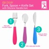 Elk and Friends Kids Silverware with Silicone Handle | Childrens