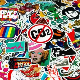 200 pcs Large Cool Random Vinyl Stickers/Decal
