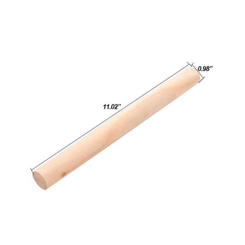 PRETYZOOM Wood Rolling Pin Small Rolling Pin Gnocchi Pasta Dumplings