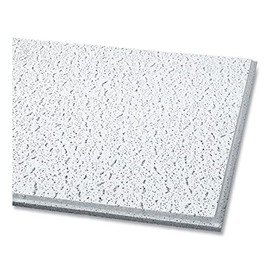 Armstrong Fissured Ceiling Tiles, Angled Tegular 0.94 Inch, 24 x 24 x 0.63 Inches, White, 16 per Carton