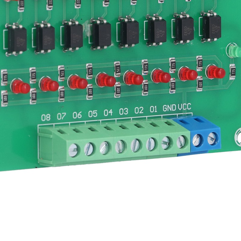 Optical Isolation Module 24V to 5V 8 Channel Optocoupler PLC