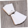 FUNOMOCYA Pages White Index Cards Binder Kraft Study Cards Memo