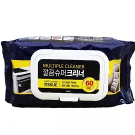 다용도 물티슈 청소포 60매 가구 가전 주방 욕실 바닥 먼지제거 생활 위생 항균 Multipurpose Wet Wipes Cleaning Pads 60 Sheets for Furniture Appliances Kitchen Bathroom Floor Dust Removal Daily Hygiene Antimicrobial