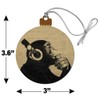GRAPHICS & MORE Headphone Chimp Monkey Wall Wood Christmas Tree
