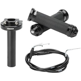 Nibbi Throttle Assembly Set, 7/8'' Grips 22mm Twist Throttle with Cable, Fit for Scooter GY6 Moped ATV