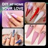 INENK No C Curve XXL Stiletto Nail Tips, Half Matte