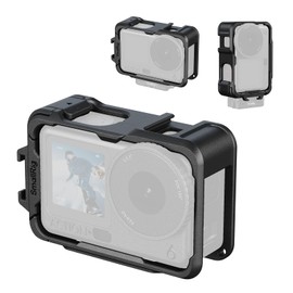 SmallRig Cage for DJI Osmo Action 6 (Basic Edition), Camera Cage with Multiple Extended Interfaces, Protective Frame with Cold Shoe, Lightweight and Durable, Full Access Design - 5886