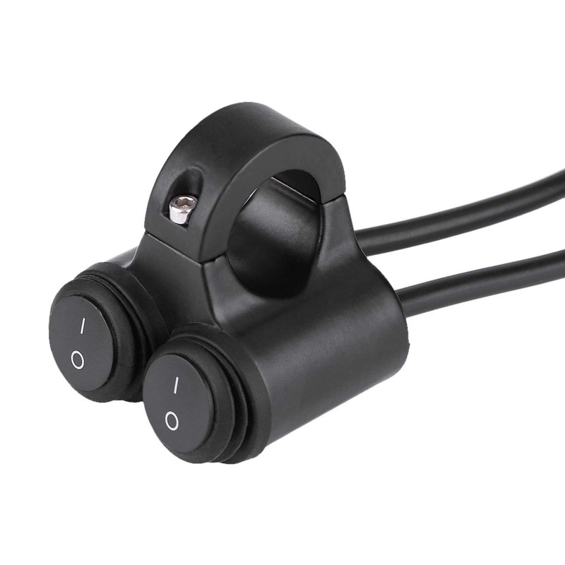 Aramox 12V 10A Motorcycle Handlebar Headlight Brake Fog Light Horn