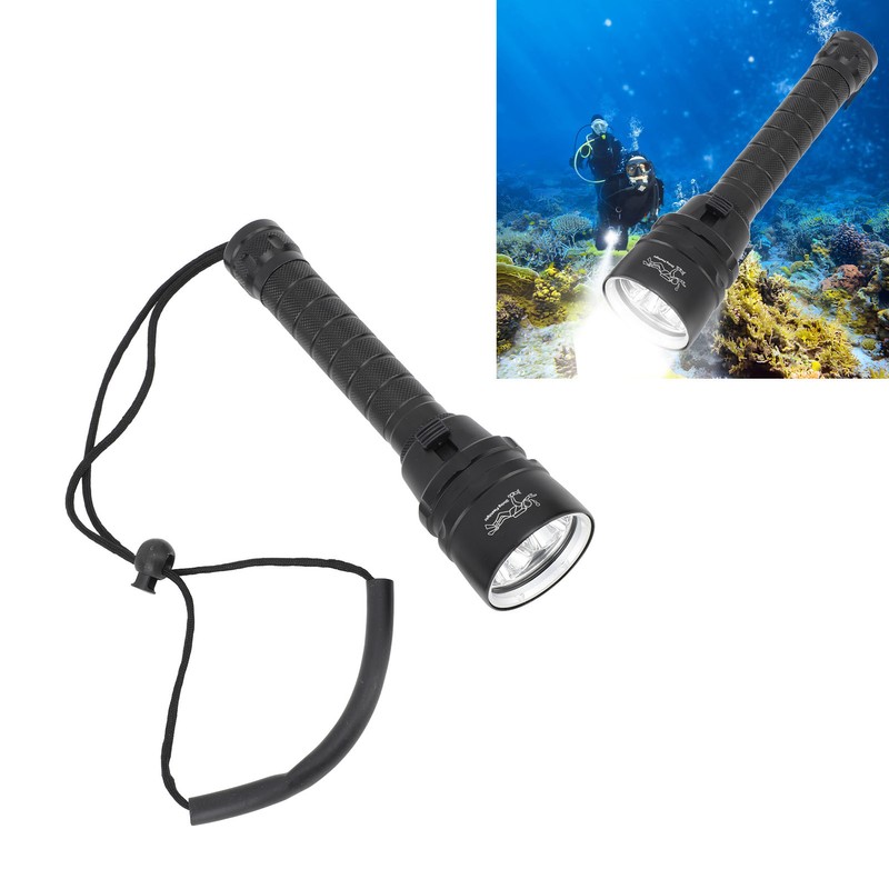 Diving Flashlight IPX8 Waterproof Underwater 328ft 5000LM Super Bright Underwater