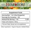 Herb Lore USDA Organic Sage Tincture – Alcohol-Free, Supports Milk