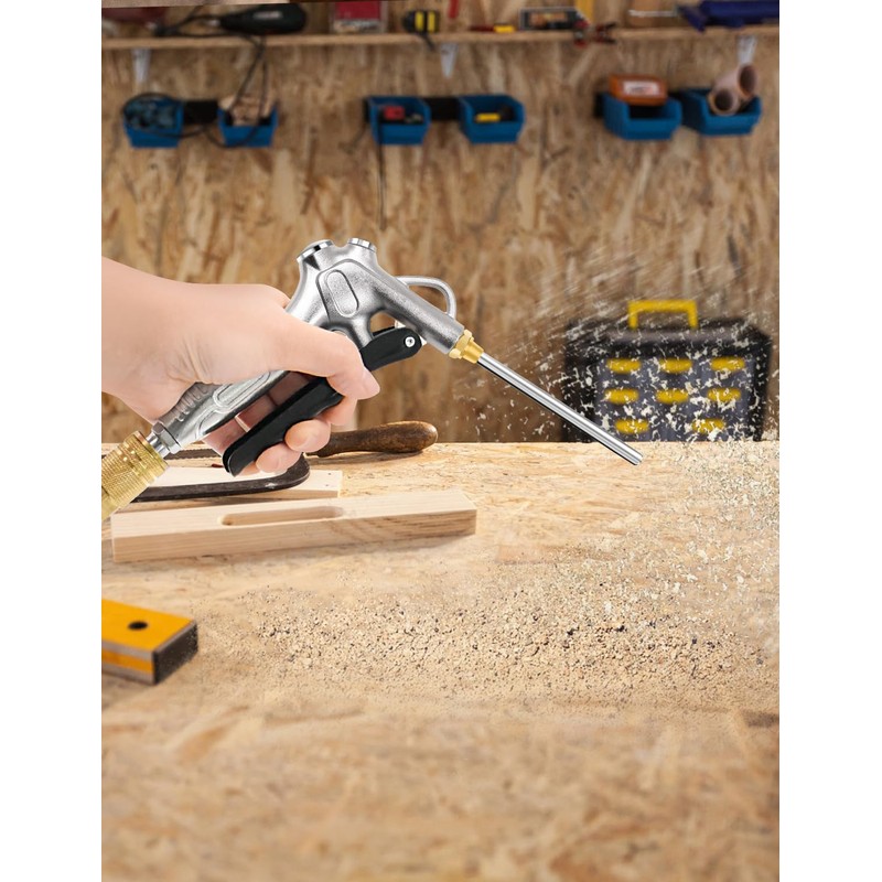 SAFELIFE Industrial Air Blow Gun with Extension, Pneumatic Air Compressor