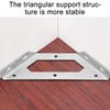 INCREWAY 2pcs Angle Code, Stainless Steel Corner Braces Trapeziform Angle