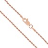 Honolulu Jewelry Company 14K Real Solid Rose Gold 1mm Rope