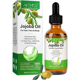 Aceite Jojoba 100% Natural Hidratante Facial y Capilar Control Acné, Nutrición Profunda y Antiedad Uso Piel y Cabello