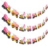 Sursurprise Construction Party Decorations for Girl, 3PCS Construction Banners Pink,