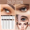 AWAVM 7Sheets/77Pairs 4D Hair-Like Tattoo Stickers Waterproof Natural Fake Eyebrow