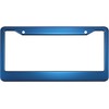 Special Edition Anodized Aluminum CAR License Plate Frames - Blue
