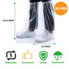 Askyorte 10 Pairs Waterproof Shoe Covers for Rain - Disposable