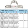 U-Pipe Clamps 60 mm, 2.4 Inch Pipe Bracket Stainless Steel