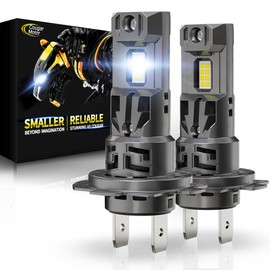 Cougar Motor H7ll Bulb Auxiliary Fog Lamp No Adapter Required, 1:1 Size with Silent Cooling Fan, No Error, Plug and Play, Pack of 2