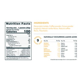 Nuzest Clean Lean Protein - Premium Vegan Protein Powder, Plant Protein Powder, European Golden Pea Protein, Dairy Free, Gluten Free, GMO Free, Real Coffee, Single Serving