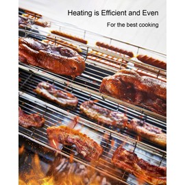 120V 500W Smoker Heating Element Fit for Bradley 4-Rack 6-Rack Outdoor Electric Smoker BTIS1 BS611 BTDS76P BTDS108P BS815XLT, Digital Food Smokers Heat Bar