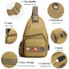 RTGGSEL Men's Camouflage Tactical Sling Shoulder Bags Travel Military MOLLE