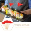 Gadpiparty Toothpick Flags Triangle Sticks 12pcs Cupcake Toppers Flags Cheese