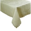 HOME BEYOND Polyester Tablecloth - Embossed Jacquard (52 x 70-Inch, Cream)