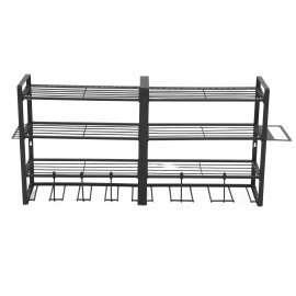 Unbranded 4 Layer Power Tool Organizer Wall Mount Garage Storage Rack for Drill Screws