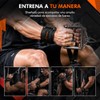 Hyperz - Muñequeras con Straps para Gym Par Muñequeras Acolchado