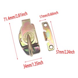 FDXGYH 2 Pack Dining Table Lock Heavy Duty Align-N-Lock Leaf Buckle Connector with Screws for Extension Tables/Computer Workstations and Conference [Color Zinc]