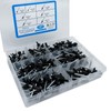 200PCS Black Rivets Pop Rivets Assortment Kit,7 Sizes Aluminum Blind