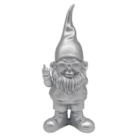 Lesser & Pavey Gnomes Behaving Badly Silver Figurines Statues For Home Decor | Ideal Ornaments Friendship Gifts For Women & Men | Lovely Table Centerpiece & Living Room Accessories