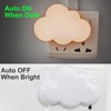 AUSAYE 4Pack Sensor LED Night Light Plug in Lamp Cloud