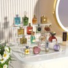 4 Tier Acrylic Display Risers, Clear Perfume Organizer Stand, Large