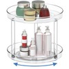 HYDROWE Lazy Susan Organizer 2 Tier, Round Plastic Turntable Organizer