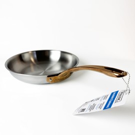 Viking 10 Inch Fry Pan with Copper Handle – 3-Ply 304 Stainless Steel and Aluminum Core – Mirror Finish – Induction Compatible – Hand Wash Only – Premium PVD Skillet for All Cooktops