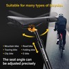 31.6 mm diameter spring-loaded seat post, lightweight and adjustable, spring-loaded